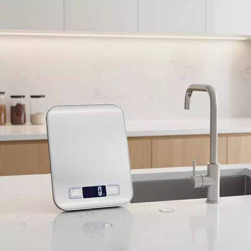 Z&P Electronic Kitchen Scale 5kg Digital LED Display สแตนเลสอาหารที่แม่นยําเครื่องชั่งน้ําหนักสําหรับมื้ออาหาร Prep Baking Kitchen COD
