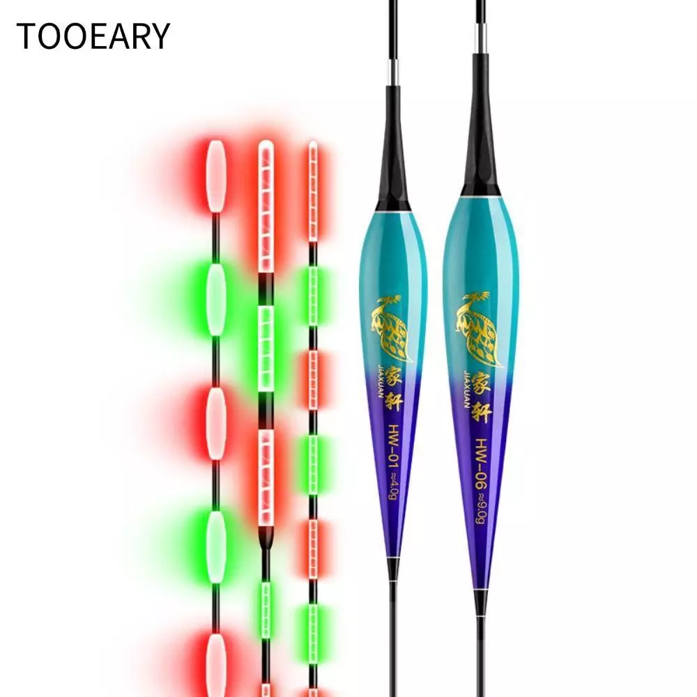 TAINAKARITSU Light Float, Slip Drift Tube Nano Electronic Fishing Float, 2 ไฟแสดงสถานะ Buoy Strike Rock Fishing Floats Fishing Night Fishing
