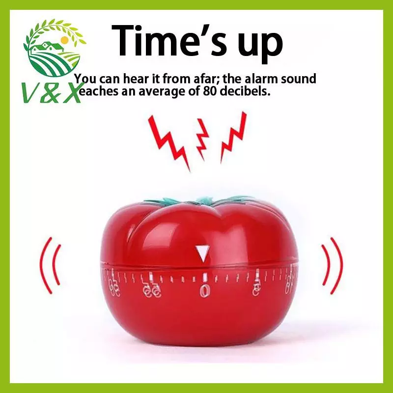 [Snowth] Tomato Timer Electronic Kitchen Reminder Pomodoro Mechanical Counting Alarm Kitchen Cooking Tool Game Timer Clo [zkm]