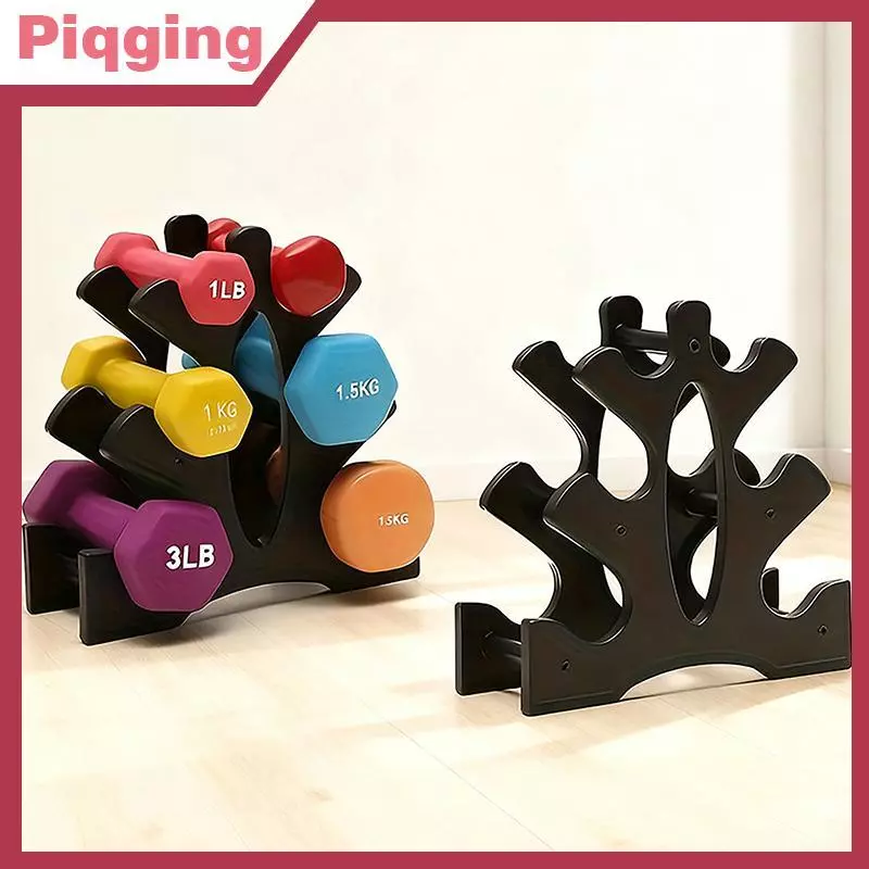 Piqging 1/2 ชิ้น 3 ชั้น Dumbbell Storage Ra ขาตั้ง Multi-layer Hand-Held Dumbbell Storage Ra Home Office Gym Dumbell น้ําหนัก Ra TH