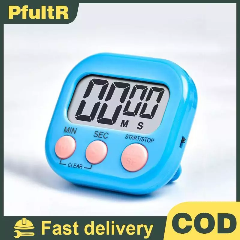 PfultR Magnetic Digital Kitchen Timer พร้อมขาตั้ง 99-Minute Digital Kitchen Timer Cook-Friendly Counting Timer Alarm Clo Counter