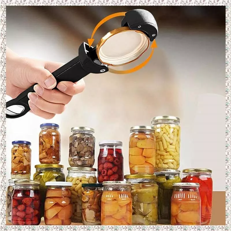 [kjyxgsncsjxsm] Multi-Function Kitchen Too Handy Bottle Jar Easy Opener Multi Kitchen Tool forJelly Jars, Wine B