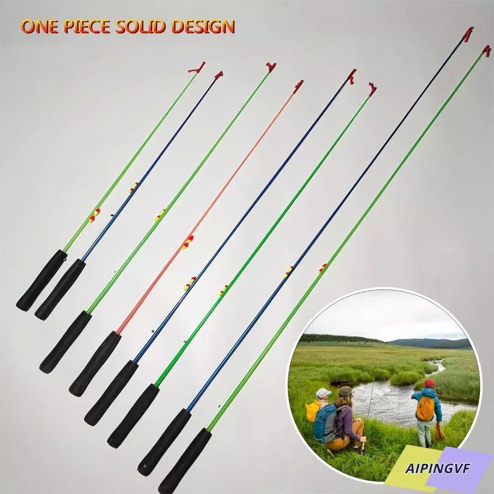 AIPINGVF ชุดเบ็ดตกปลา, Casting Rod Fishing Pole Fishing Rod ชุด, Travel Fishing Gear Carbon Fibre Spincast Fishing Reel Glass Fibre Feeder Rod Combo ตกปลา