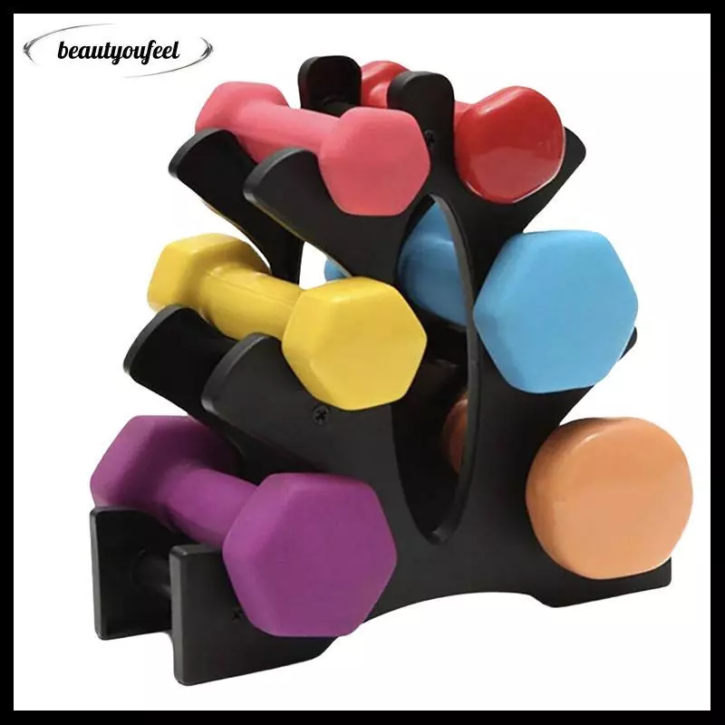 [Beautyoufeel] 1/2 ชิ้น 3 ชั้น Dumbbell Storage Ra Stand Multi-layer Hand-Held Dumbbell Storage Ra