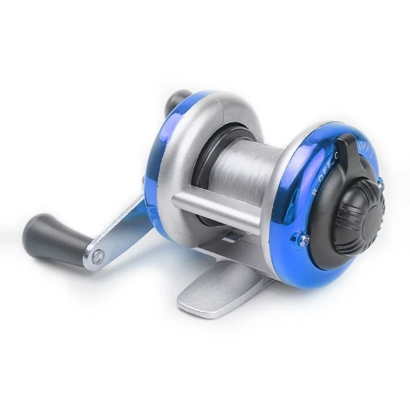 สินค้าใหม่ข้อเสนอพิเศษ All-Metal Ice Fishing Reel Raft Fishing Reel Micro-Lead Fishing Reel Water Drop Fishing Reel Mini Battle Drum Reel Sea Pole Sea Pole Reel HEYW