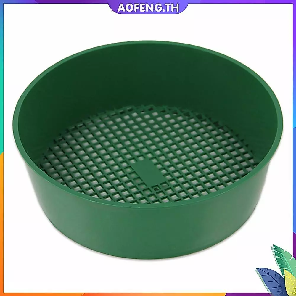 อาโอเฟิง✥คุณภาพสูง พลาสติกสวนตะแกรงสวนดินกรองบ้านสวนเครื่องมือ Mining Sand Sifter สวนตะแกรงดินสําหรับดินหินตาข่ายสวน