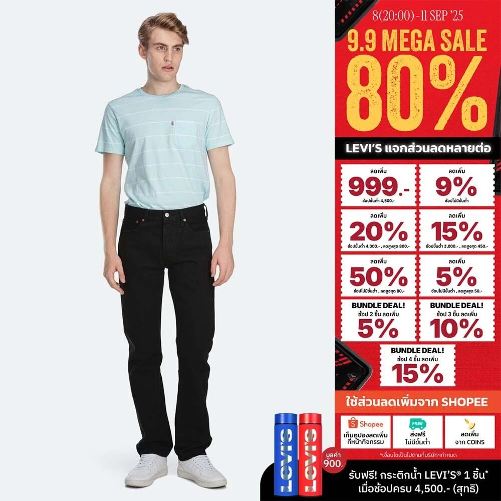 Levi's® กางเกงยีนส์ผู้ชาย รุ่น 501 Original Jeans ทรงคลาสสิค