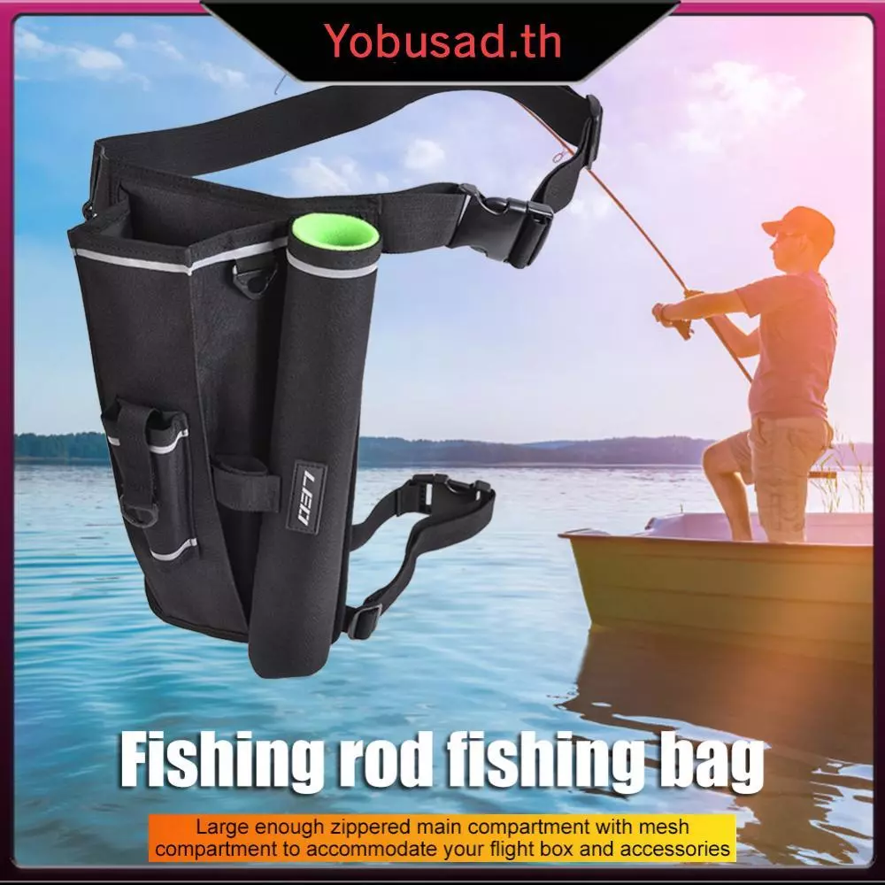 [Yobusad.th] LEO Fishing Carrier 600D Oxford Fishing Leg Bag Wear Outdoor Fishing Leg Pack Fishing Gear Accessories