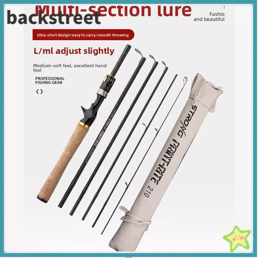 BACKSTAGEDV Lure Fishing Rod, Fuji Ring Bait Weight 4-25g Spinning Fishing Rod, 2025 คาร์บอนไฟเบอร์สูง 1.8m 2.1m 2.4m 2.7m Travel Fishing Pole Fishing