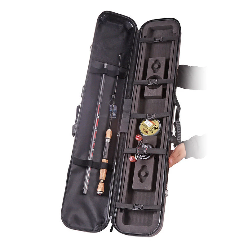 Ausdi Raft Fishing Bag 95cm Raft Pole Bag Multi-Purpose Hard Shell Fishing Bag Portable Fishing Gear Bag Fishing Rod Bag Rod Bag