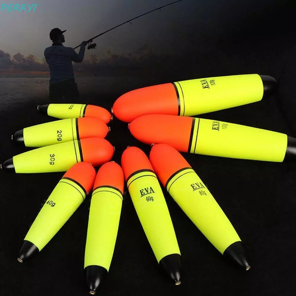 PERRY Foam Fishing Float, Float Hard Foam Fishing Bobber, Fishing Tackle ความแข็งสูงน้ําหนักเบาขนาดใหญ่ Belly Type Lake Fishing