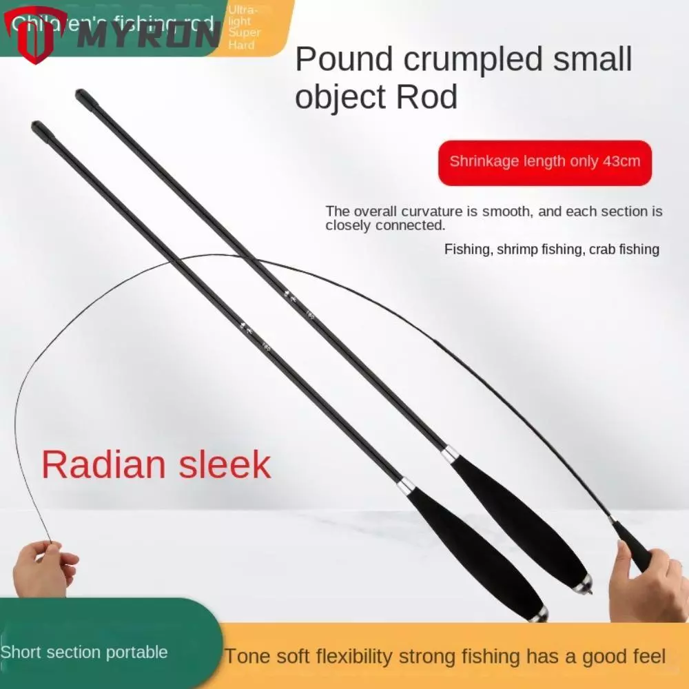 ชุดคันเบ็ด MYRON, Spincast Fishing Reel Fishing Pole Fishing Rod Full Kits, Travel Fishing Gear Telescopic Casting Rod Glass Fibre Feeder Rod Combo ตกปลา