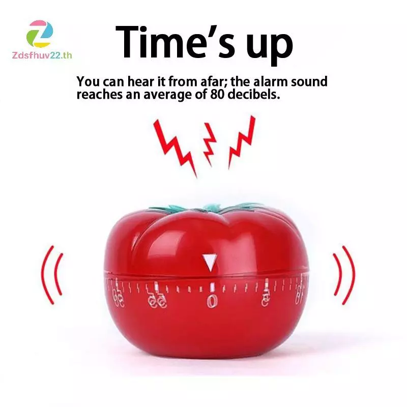 [ZFV] Tomato Timer Electronic Kitchen Reminder Pomodoro Mechanical Counting Alarm Kitchen Cooking Tool Game Timer Clo TH
