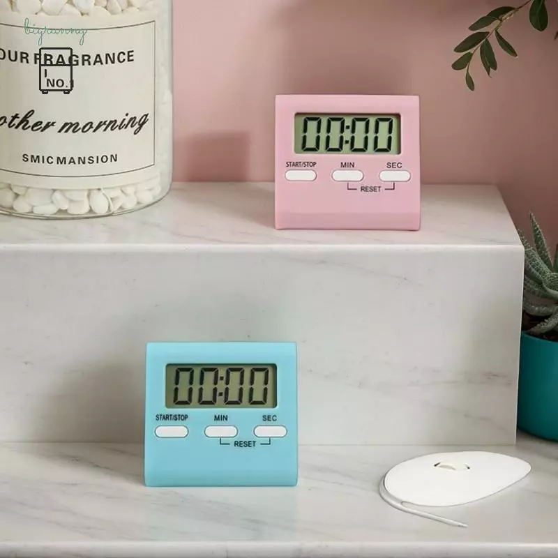 [BRN] Digital Kitchen Timer Magnetic LCD Manual Countdown Cooking Timer Mechanical Kitchen Gadgets Countdown Timer TH