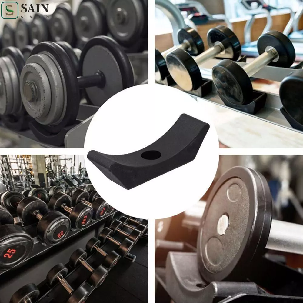 SAIN Dumbbell Cradles Bracket, Hollowed Replacement Dumbbell Saddles, Fitness Supply Display ติดตั้งง่าย Super Weighting Dumbbell Rack Gym