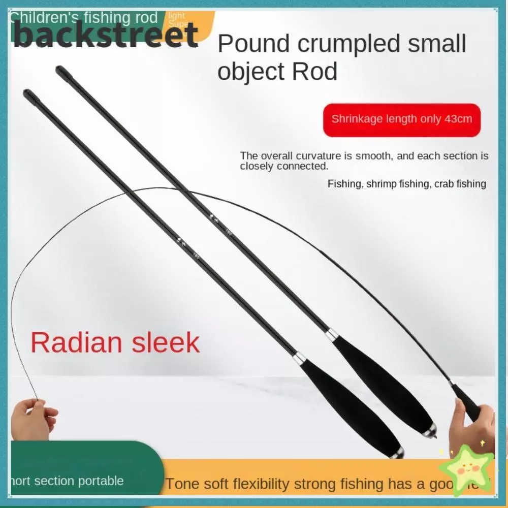 BACKSTAGEREETDV ชุดเบ็ดตกปลา, Fishing Pole Casting Rod Fishing Rod Full Kits, Travel Fishing Gear Carbon Fibre Glass Fibre 1.15 1.8 2.1m Feeder Rod Combo Fishing