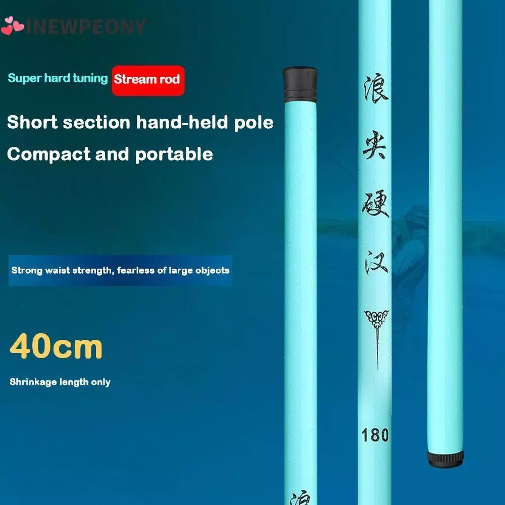 INEWPEONY เบ็ดตกปลาครบชุด, Spincast Fishing Reel Fishing Pole Fishing Rod ชุด, Travel Fishing Gear 1.5 M-3.6 M Casting Rod Carbon Fibre Feeder Rod Combo ตกปลา