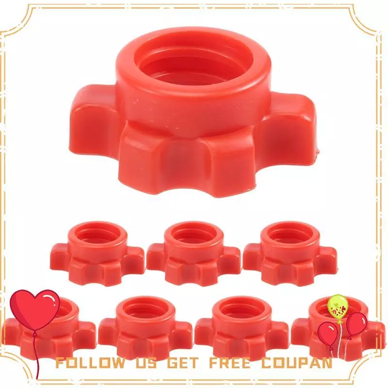 8PCS Dumbbell Nut,Dumbbell Rod Nut, Collars สําหรับ Barbells บาร์การฝึกอบรมอุปกรณ์กีฬา qingyid001.th