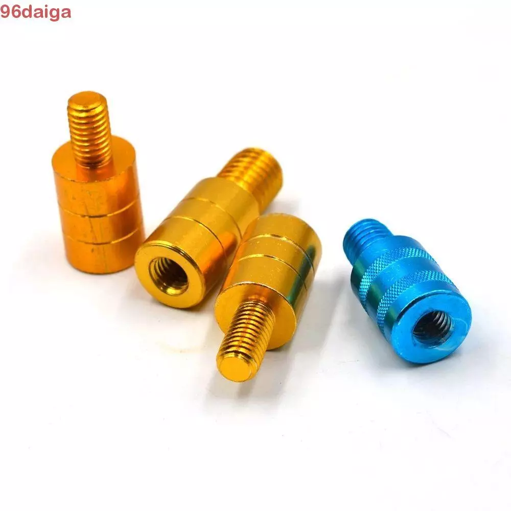 DAIGA Fishing Net Adaptor Fishing Part 8mm to 12mm Thread Adaptor Net Handle Adaptor Fishing Accessories 8mm to 10mm Fishing Rod Pod Connector