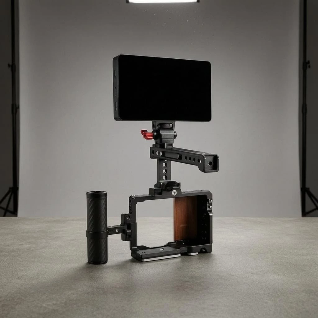 อิเล็กทรอนิกส์ -ZV-E Series กล้อง Rig ด้านล่างแผ่นยึดอิเล็กทรอนิกส์ ZV-ZV-E Series Rig อลูมิเนียมกล้อง Rig Full Entry Design