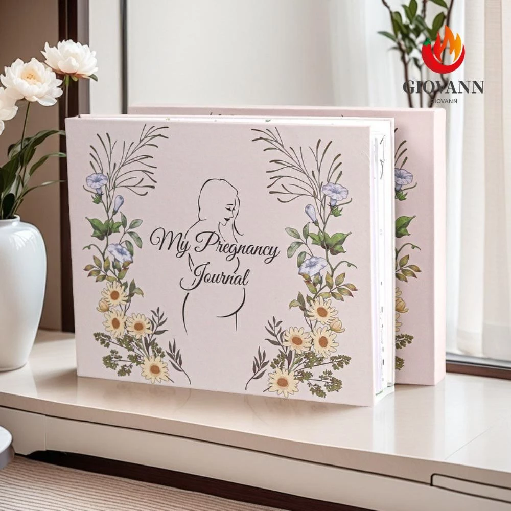 GIOVANNI การตั้งครรภ์ Journey Memory Books, Perfect Planner Keepsake Books บันทึกการตรวจสอบการตั้งครรภ์, Creative Schedule A4 Notepad Mom Baby Memory Book Best Mom การตั้งครรภ์ของขวัญ — ของมงคลหมวดการตั้งชื่อ