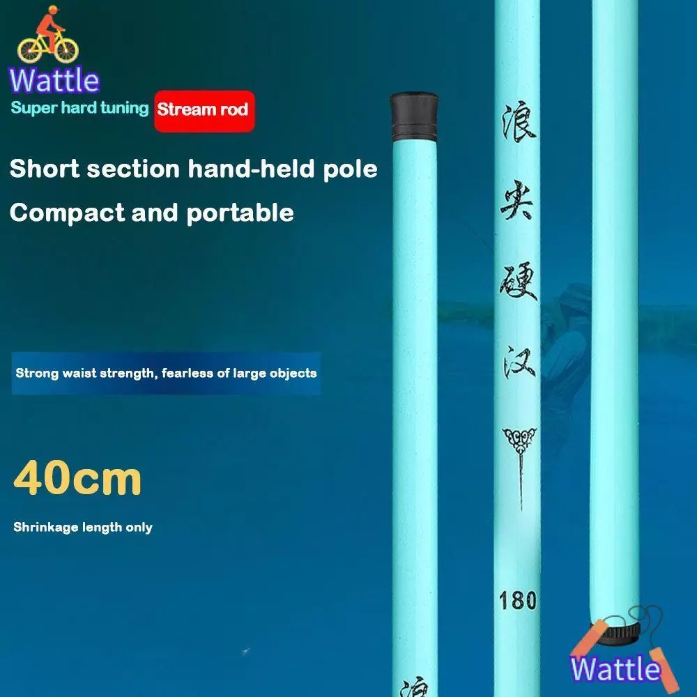 WATTLE ชุดคันเบ็ด, Spincast Fishing Reel Casting Rod Fishing Rod ชุดเต็มรูปแบบ, Travel Fishing Gear 1.5 M-3.6 M Telescopic Fishing Pole Feeder Rod Combo Fishing