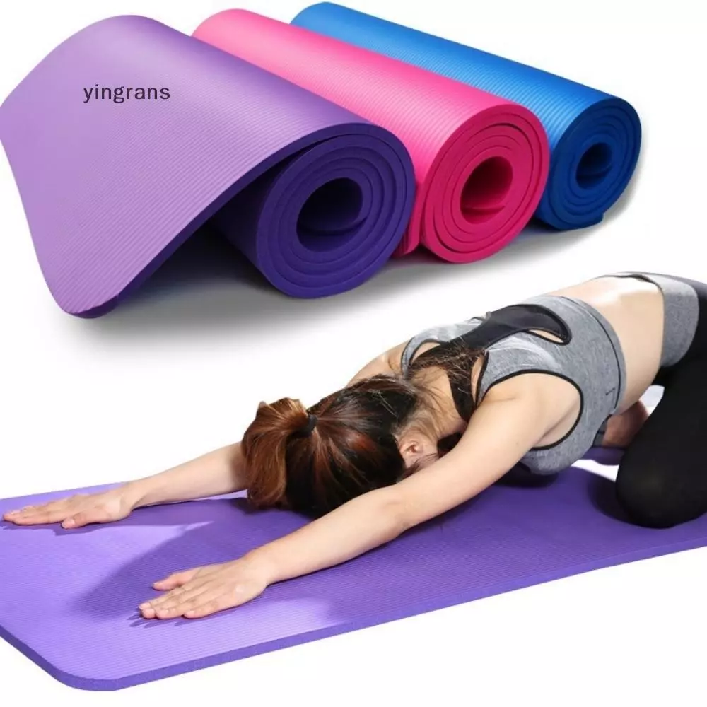 [yingrans] เสื่อโยคะป้องกันการลื่นไถลกีฬาฟิตเนสเสื่อ 3MM-6MM Thi EVA Comfort Foam เสื่อโยคะสําหรับออกกําลังกายโยคะและพิลาทิสยิมนาสติกเสื่อ TH