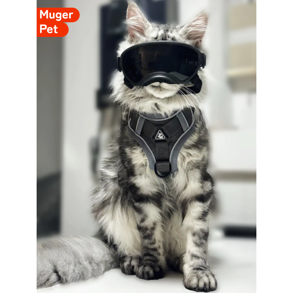 สายจูงแมว petkit สายจูงสัตว์เลี้ยง เกรดพรีเมี่ยม สายจูงแมว แมวเชือกลากเดินแมวเสื้อกั๊กสไตล์สายรัดปรับได้เมนแมวแบ่งทนไม่บีบคอลูกแมวออกหน้าอกกลับ