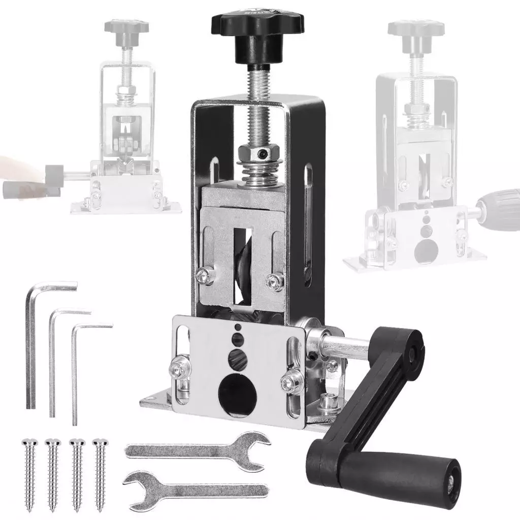 Meily_fun.th เครื่องปอกสายไฟแบบพกพา Stripper คู่มือ 1-25 มม.ไฟฟ้า Peeling พร้อม Hand Crank รองรับใช้เจาะ