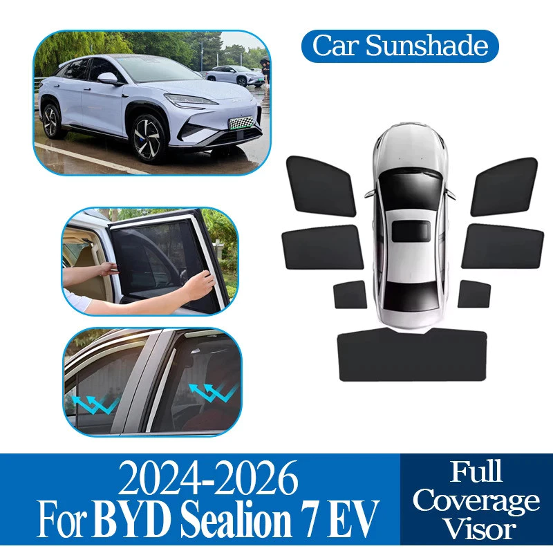 ม่านบังแดดแม่เหล็ก BYD Sealion 7 ตรงรุ่น Anti-UV