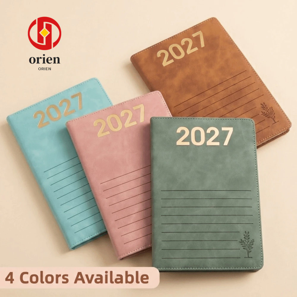 ORIEN Daily Schedule Planner ปฏิทินอ้างอิง 2027 Schedule Planner, Practical Habit Tracker Stitching-Edge Cover A5 Habit Tracking Planner การวางแผนธุรกิจ — ของมงคลหมวดไลฟ์สไตล์และของขวัญ