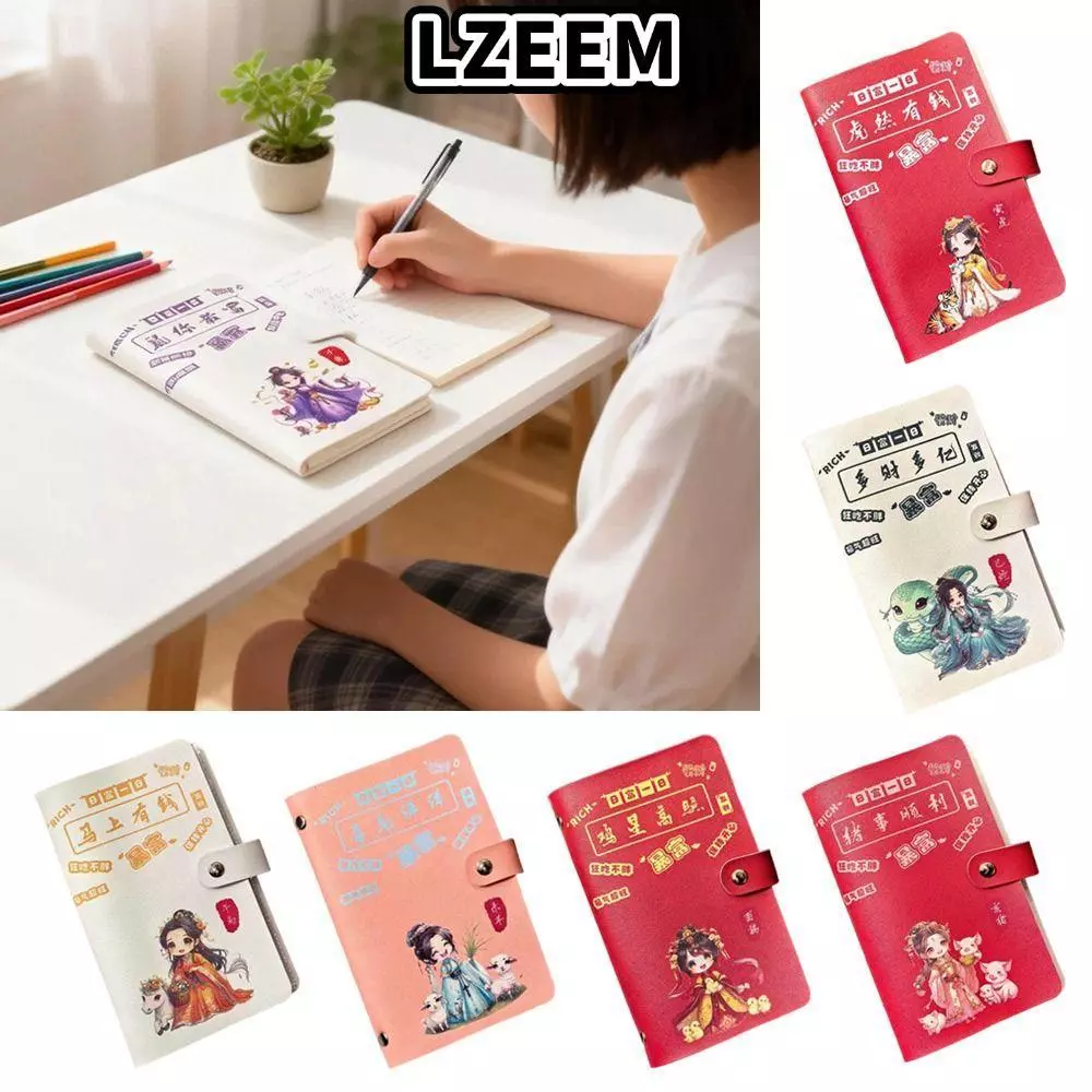 Lzem สมุดเก็บเงิน,ประหยัดเงินนํามาใช้ใหม่100ซองจดหมายประหยัดเงินท้าทาย,ความจุขนาดใหญ่สิบสองราศีแบบพกพาออมทรัพย์ท้าทายหนังสือคนรัก — ของมงคลหมวดราศีและนักษัตร