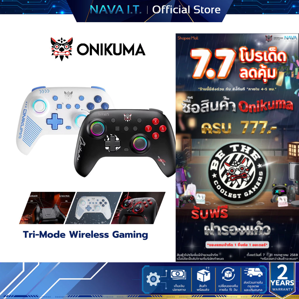 Onikuma Iruka Gaming Wireless Controller Tri-Mode