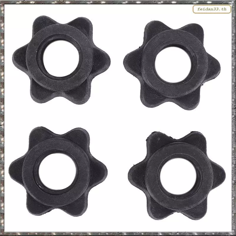 [LHY] 2 คู่ Dumbbell Hex Nut,Dumbbell Rod Nut, Collars สําหรับ Barbells Barbell Training Sports