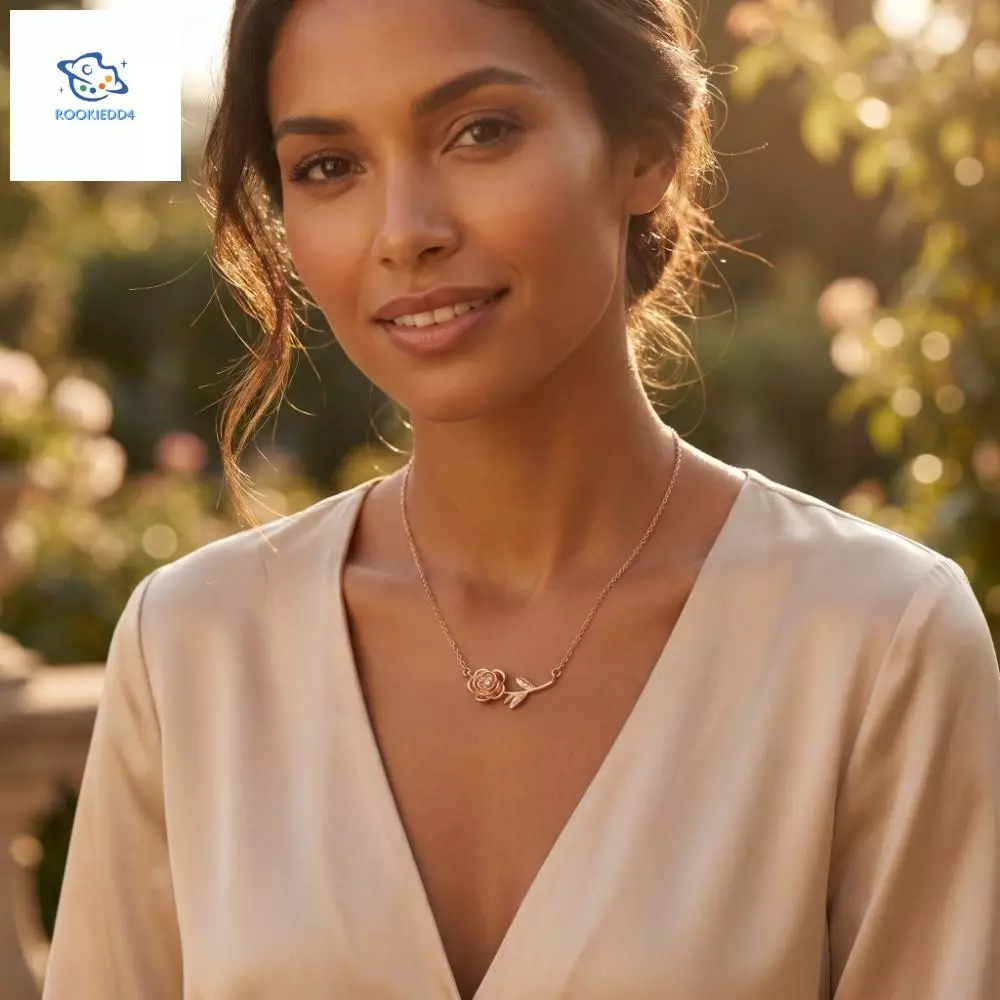 ROOKIEDD4 Birthstone สร้อยคอ, Minimalist Dainty ดอกไม้ Charm Choker, อินเทรนด์สร้อยคอชั้น 12 เดือน Birthstone O-chain Rhinestone จี้สร้อยคอผู้หญิง — ของมงคลหมวดราศีและนักษัตร