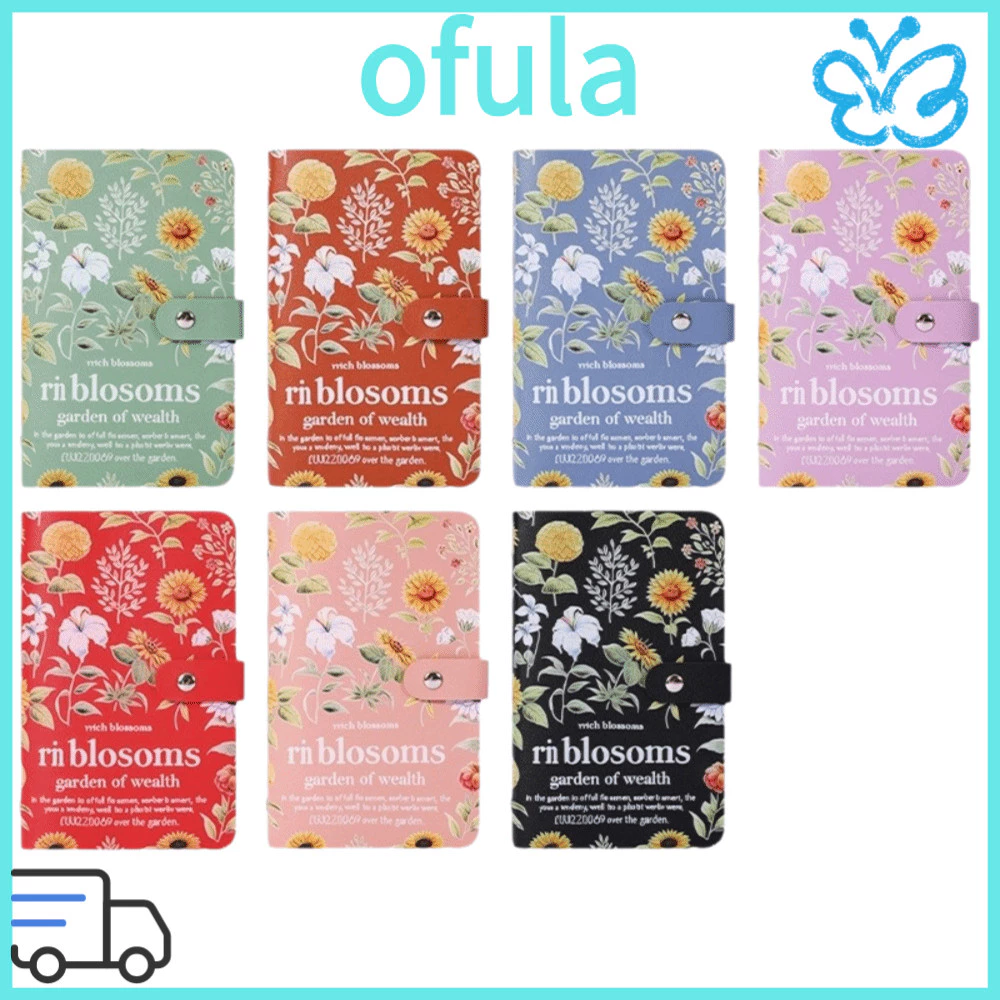 OFULA เงินสด Budget Binder, A6 สองด้านกระเป๋าเงินประหยัดกระเป๋าสตางค์,ทนทานแบบพกพาดอกไม้ดอกทานตะวันพิมพ์เงินสด Budget Saving Book Budget Planner — ของมงคลหมวดการเงินและโชคลาภ