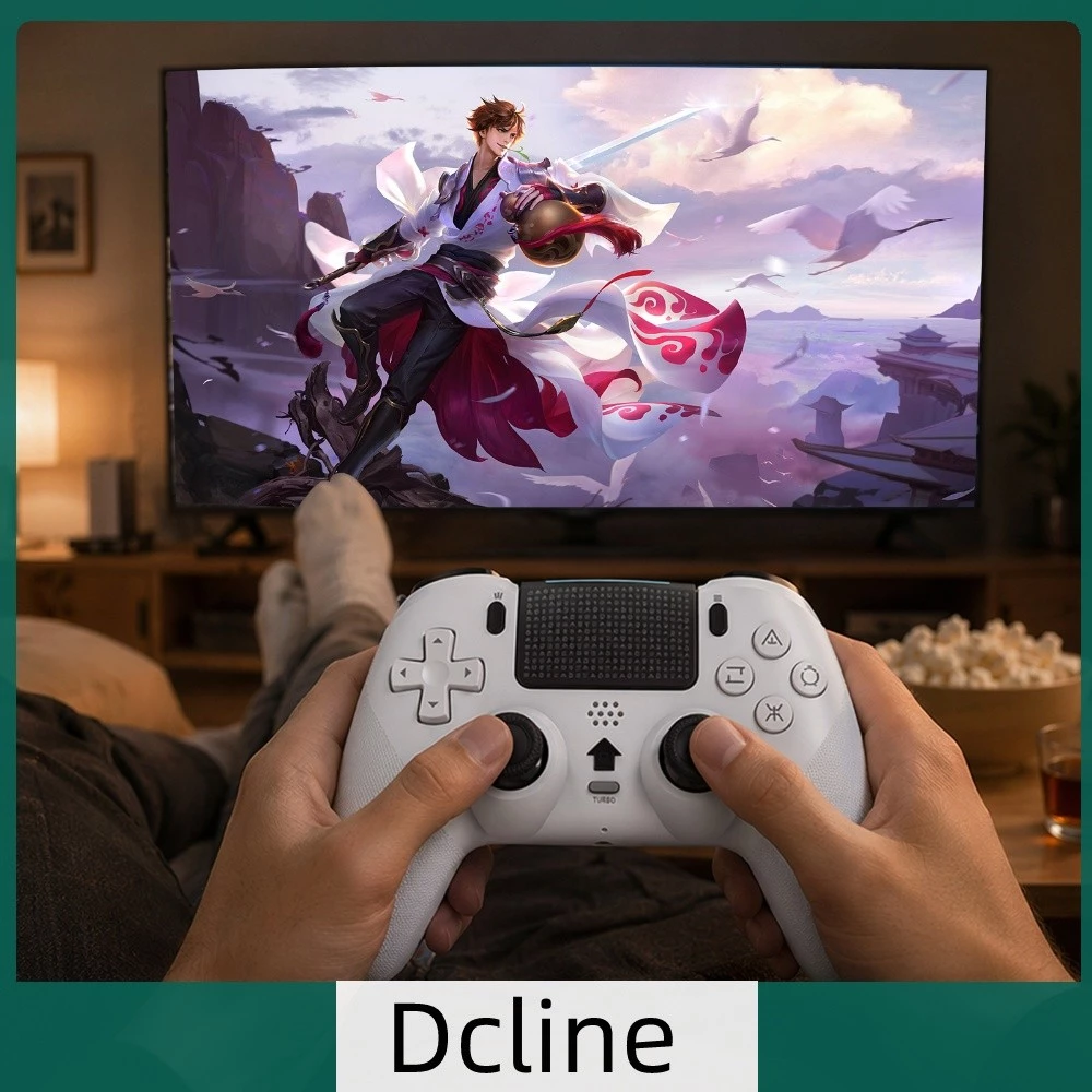 ตัวควบคุมวิดีโอเกมสําหรับ Ps 5pro/Ps 5slim PC Gaming Controllers เซ็นเซอร์ Gyro ในตัว Slim Gaming Gamepad ระบบอัพเกรดล่าสุดสําหรับ Ps 5 โฮสต์ [Dcline.th]