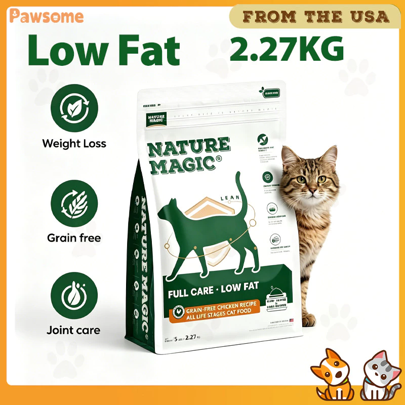 NatureMagic Cat Food Low Fat Grain-Free Chicken Recipe Cat อาหารแห้งควบคุมน้ําหนัก, Joint & Digestive Care สําหรับแมว