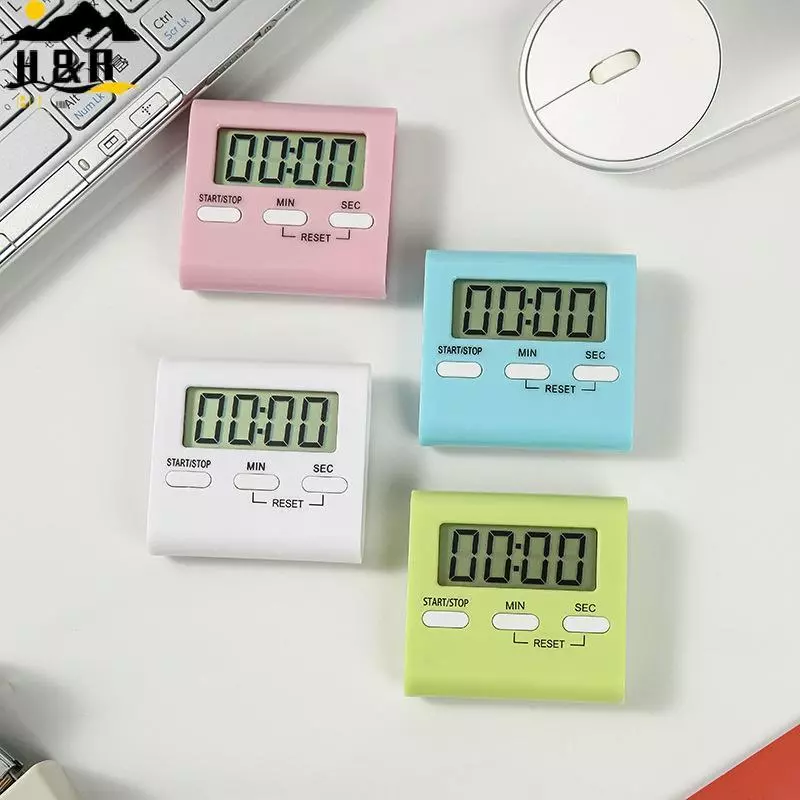 H&B Digital Kitchen Timer Magnetic LCD Manual Countdown Cooking Timer Mechanical Kitchen Gadgets Counting Timer {th}