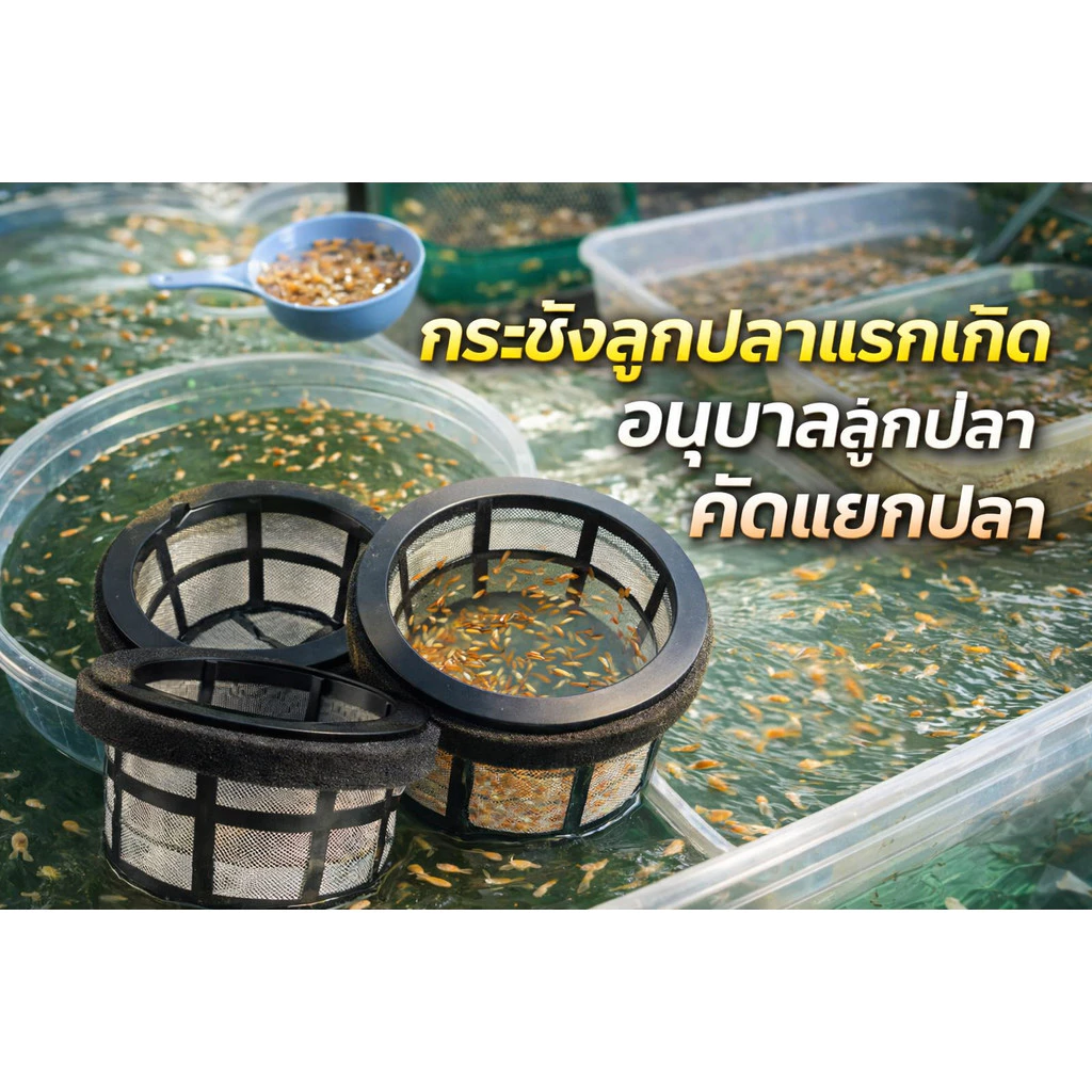 กระชังลูกปลาแรกเกิด อนุบาลลูกปลา คัดแยกปลา เลี้ยงปลา ตาข่ายลูกปลา อุปกรณ์ตู้ปลา อุปกรณ์เพาะพันธุ์ปลา — ของมงคลหมวดบ้านและฮวงจุ้ย