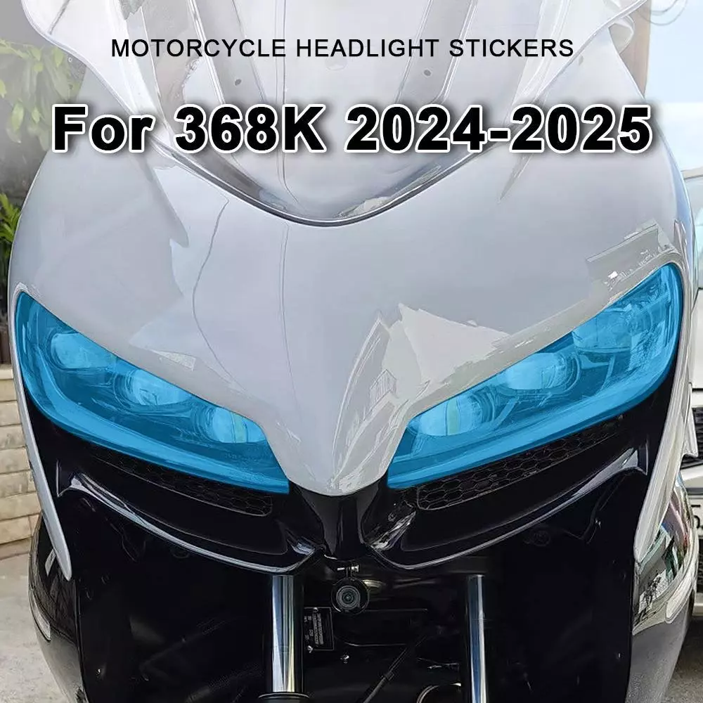 สําหรับ Zontes ZT368K 368K 368k 2024 2025 2026 สีสันไฟหน้าฟิล์มโปร่งใสไฟหน้า Decals สติกเกอร์รถจักรยานยนต์อุปกรณ์เสริม