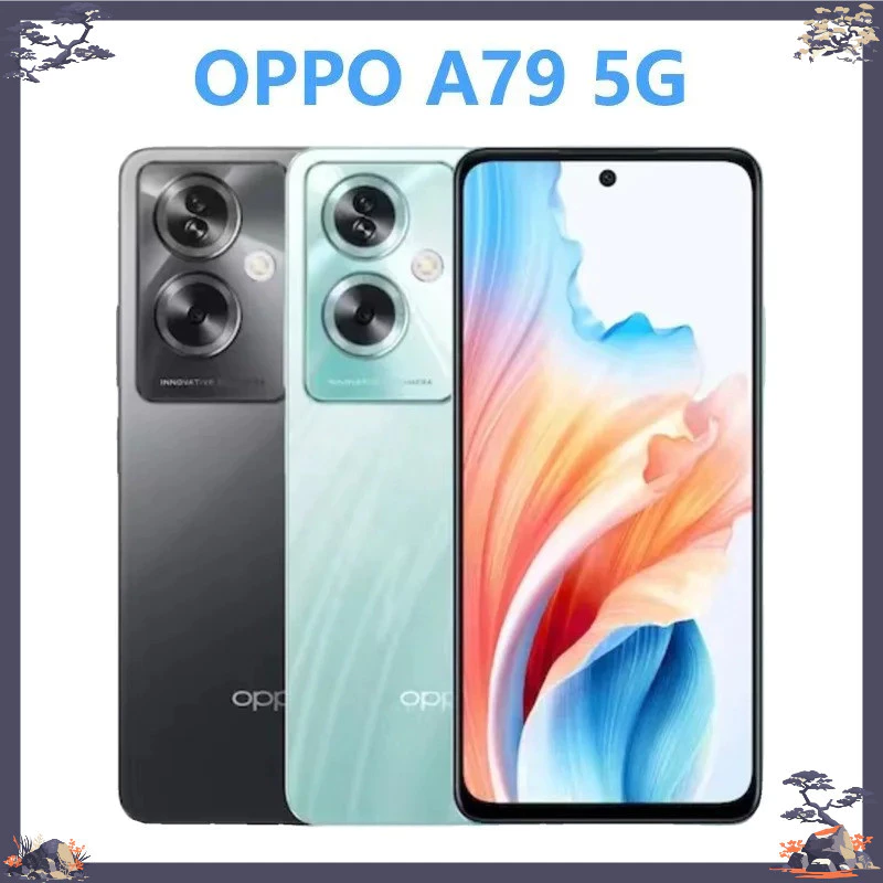 OPPO A79 โทรศัพท์สมาร์ท Dual-SIM 5G โทรศัพท์มือถือ 16 ล้านพิกเซลกล้องหลัก 90Hz จอแสดงผล 6 นิ้วสมาร์ทโฟน Android Global Version โทรศัพท์มือถือ