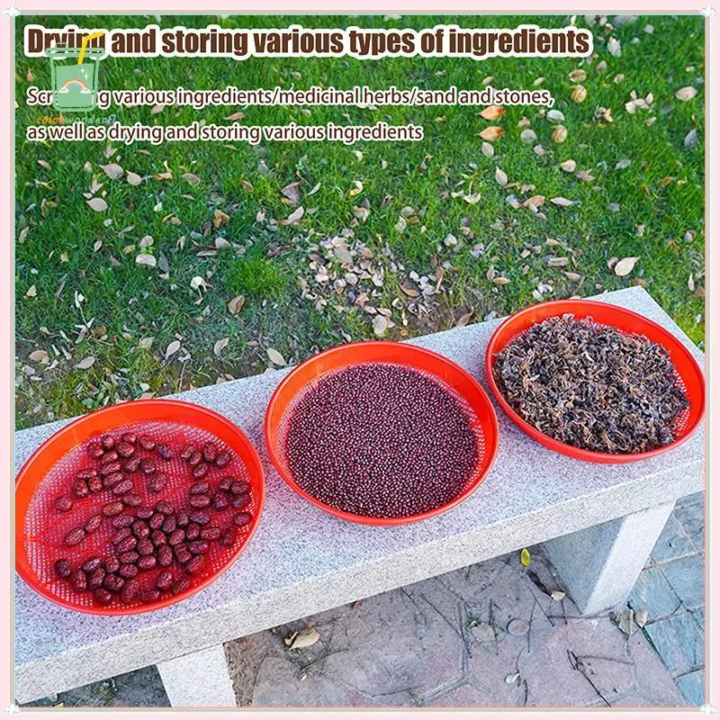 [สี] ตะแกรงสวนพลาสติกสวน Sifter สวนต้นกล้าเครื่องมือสําหรับสวนทราย Soilpost หินตาข่ายเครื่องมือทําสวน TH