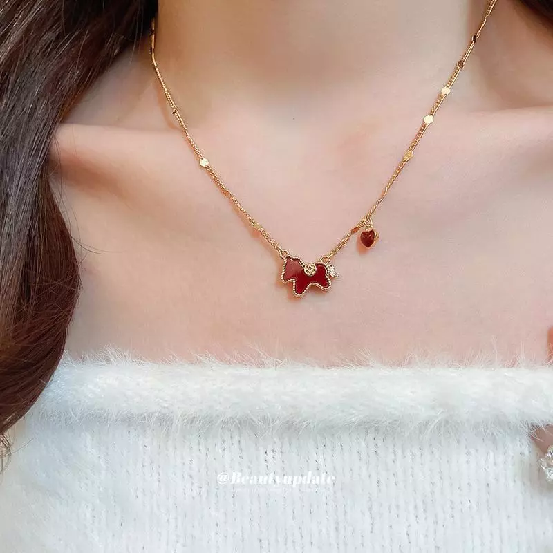 สร้อยคอรูปม้า ทำจากโลหะ หรูหราแต่ราคาไม่แพง สร้อยคล้องกระดูกไหปลาร้า ลายราศี สวยงาม เครื่องประดับสำหรับผู้หญิง — ของมงคลหมวดราศีและนักษัตร