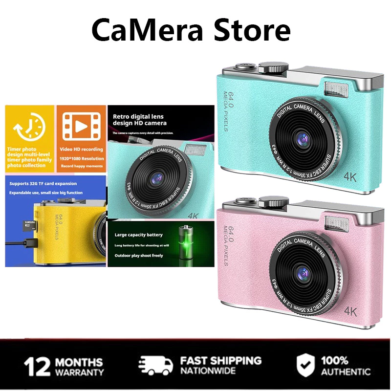 CaMera Store LK003 กล้องดิจิตอลความละเอียดสูง, นักเรียนรายการระดับบ้านมินิแบบพกพากล้องคู่ ซีซีดี กล้อง