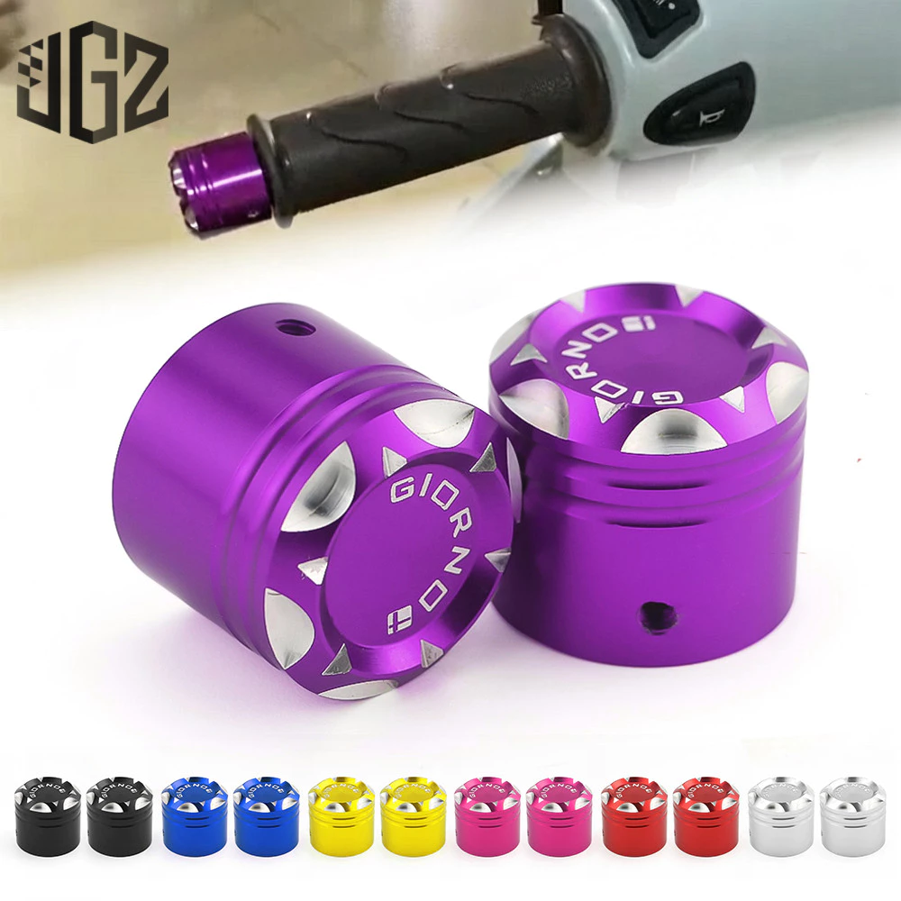 สําหรับ Honda Giorno + Giorno125 ฝาครอบปลายแฮนด์รถจักรยานยนต์ CNC Bar End Cap