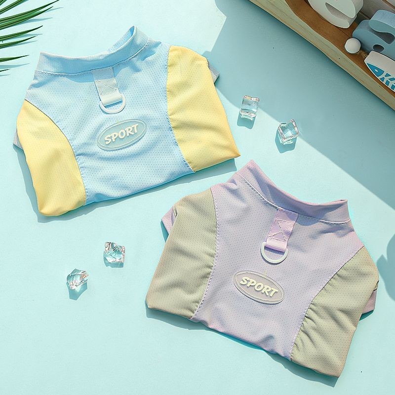 PET Big Dog Big Golden Sweater Clothes Spring และ Summer Ice Silk Dog Dog Dog Dog Clotes เสื้อผ้าเย