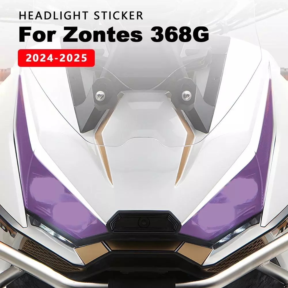 รถจักรยานยนต์ไฟหน้าสติกเกอร์โปร่งใสDecalsสําหรับZontes 368G 368 g ZT368G 2024-2026 กันน้ําป้องกันฟิล์มอุปกรณ์เสริม