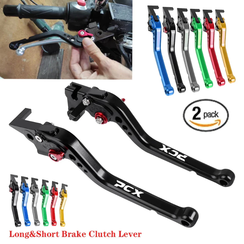 คันเร่งและเบรกปรับได้สั้น-ยาว CNC สำหรับ Honda PCX 125/150/160