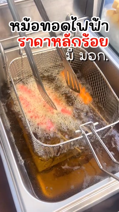 เตาทอด ฟฟ้า ขนาด 8 ลิตร หม้อทอดเพื่อการพาณิชย์ Deep fryer หม้อทอด